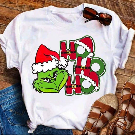 Camiseta Navideña Grinch Ho ho ho